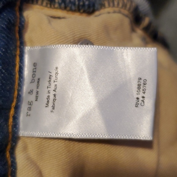 Rag & Bone Maya High Rise Slim Jeans in Jasper Women's Size 25 NWT'S - Picture 13 of 15